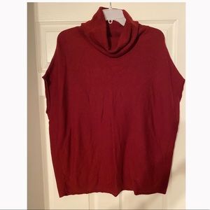 Turtle Neck Poncho Sweater